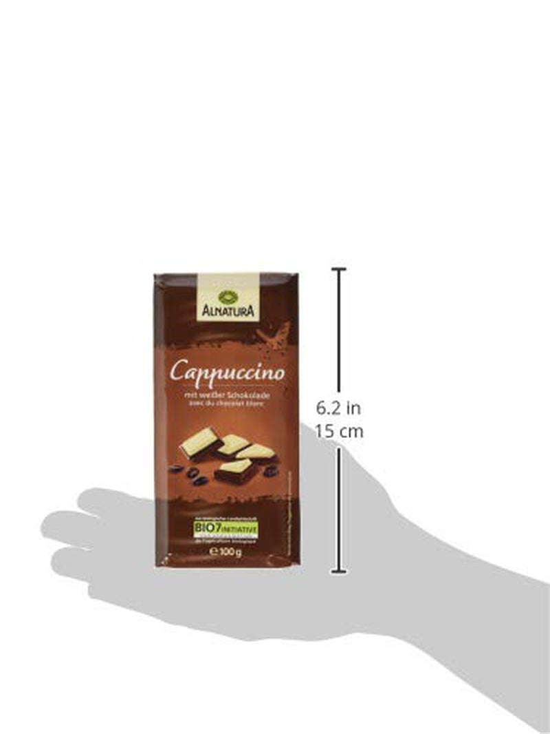 Bio čokoláda plněná cappuccinem, 100g