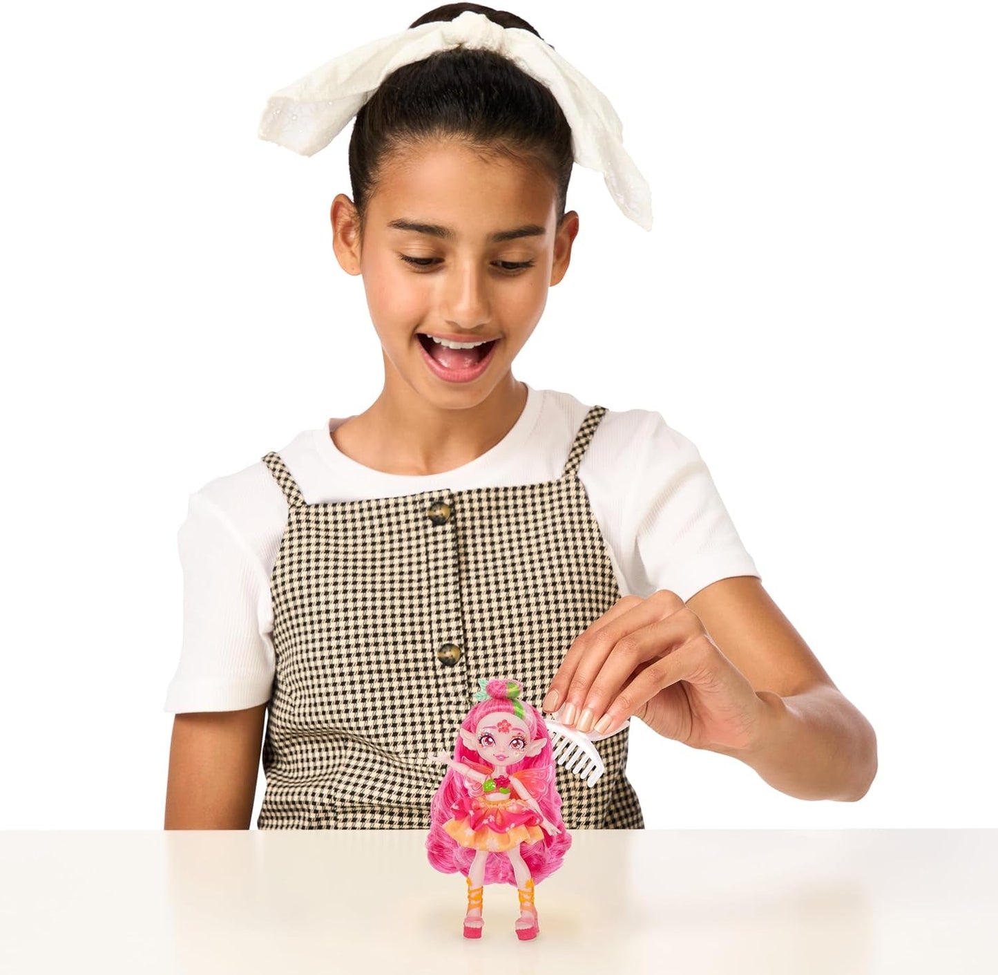 Pixlings Faye Deer Doll: Kouzelné odhalení krásné a detailní 16,5cm panenky Pixlings v kouzelné lahvičce s lektvarem