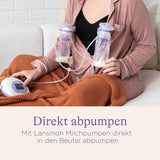 Lansinoh Muttermilchbeutel - 25 Stück - Zum Sicheren Aufbewahren Und Einfrieren Von Muttermilch - Hygienisch & Platzsparend Příslušenství Jídlo a kojení Bebe Naty Shop