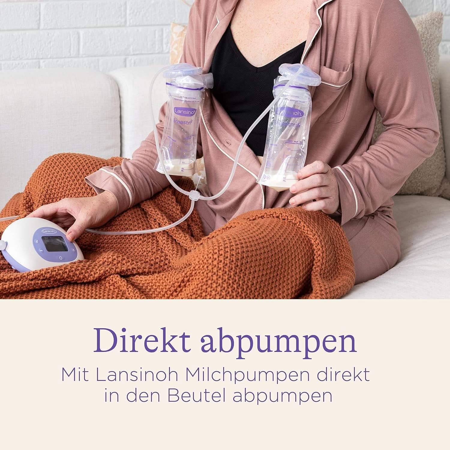 Lansinoh Muttermilchbeutel - 25 Stück - Zum Sicheren Aufbewahren Und Einfrieren Von Muttermilch - Hygienisch & Platzsparend Příslušenství Jídlo a kojení Bebe Naty Shop