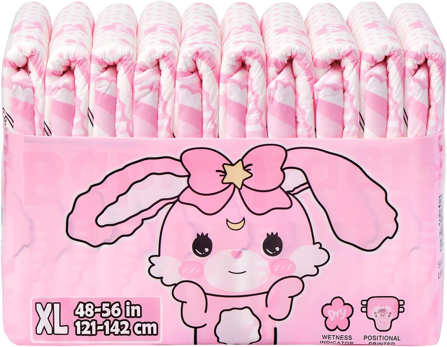 Pleny s potiskem pro dospělé 5500-5800 ml, 10 kusů - Baby Usagi (XL)