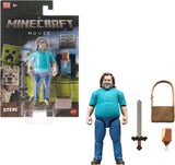 Příběhová sada Mattel Minecraft se 4 akčními figurkami a 3 doplňky Setkání v nadsvětí Sběratelská hračka inspirovaná filmem Minecraft JFR70 Akční figurky Naty Shop Steve se sadou příslušenství