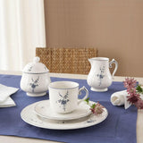 Villeroy & Boch Vieux Luxembourg Hrnek na mléko, 300 ml, prémiový porcelán, bílá/modrá, 1023410760, vícebarevný