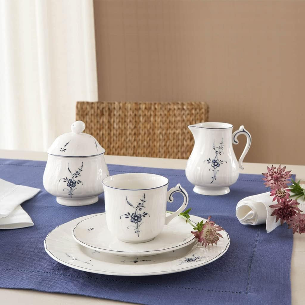 Villeroy & Boch Vieux Luxembourg Hrnek na mléko, 300 ml, prémiový porcelán, bílá/modrá, 1023410760, vícebarevný