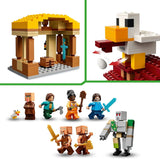 LEGO Minecraft Ghast Balloon Attack – Herní hračka pro děti – Videoherní stavebnice s domečkem, kuřetem a Golemem – Filmové zboží pro chlapce 10+ – 21273 stavebnic Beuche den LEGO-Store