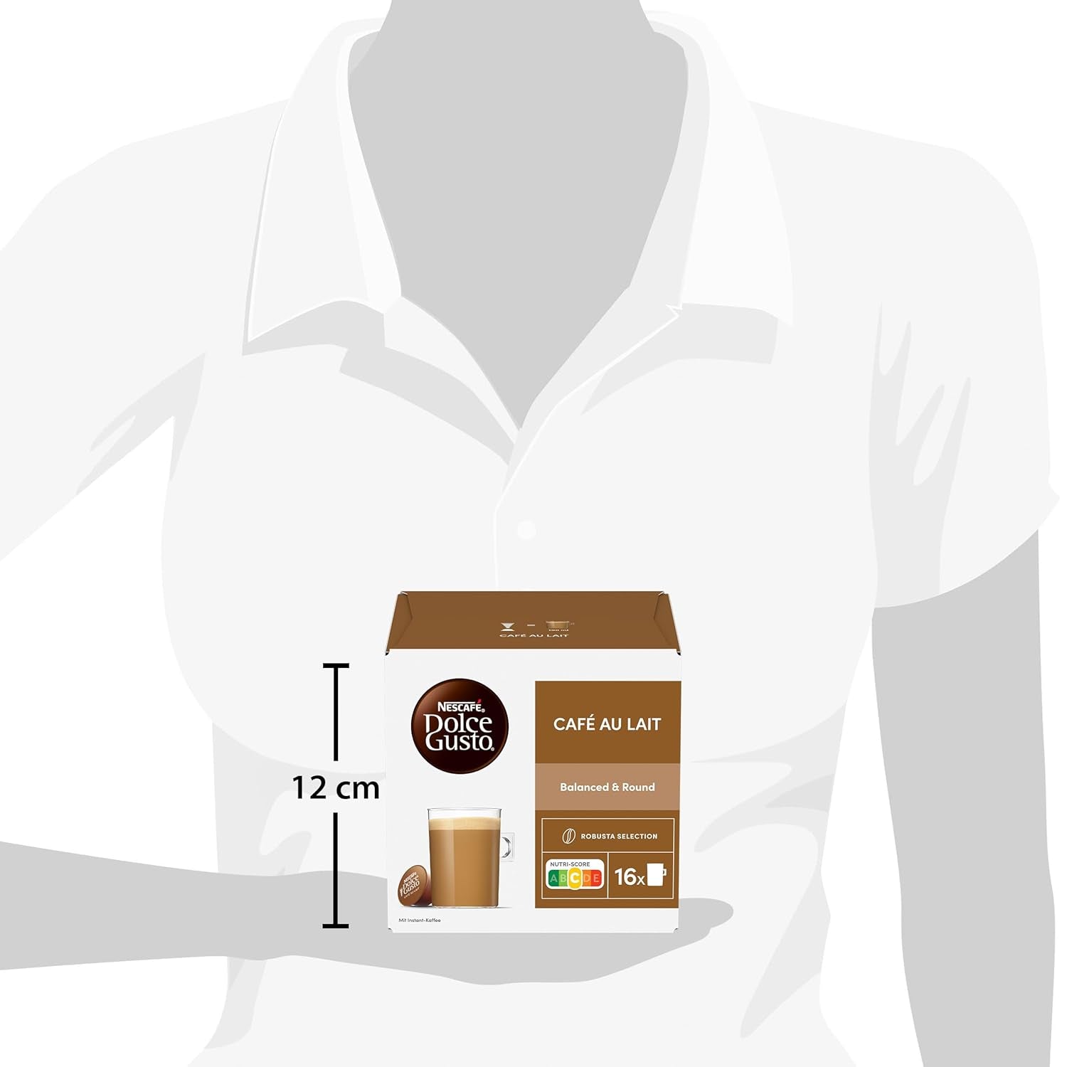 NESCAFÉ DOLCE GUSTO Café au Lait Kaffeekapseln 6er Pack (6 x 16 kapslí)