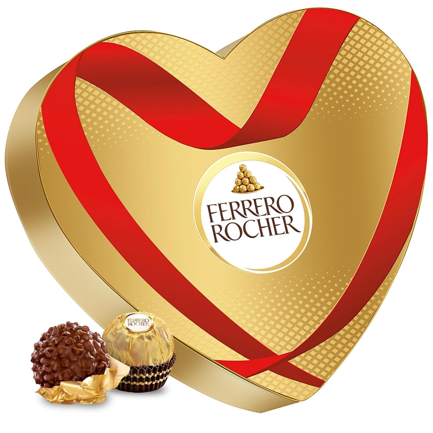 Ferrero Mon Chéri Heart - Čokoládový dárek k Valentýnu pro něj a pro ni - Křupavá čokoláda, ovocný likér a ochucené třešně - Na Valentýna, Den matek a Velikonoce - 1 balení 147g