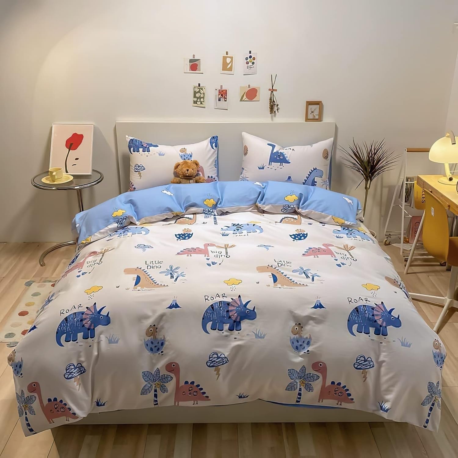 Dětské povlečení pro chlapce s různými vzory, 100% bavlna Povlečení - dětské Naty Shop White S kresbou barevnou tužkou 100 X 135 cm