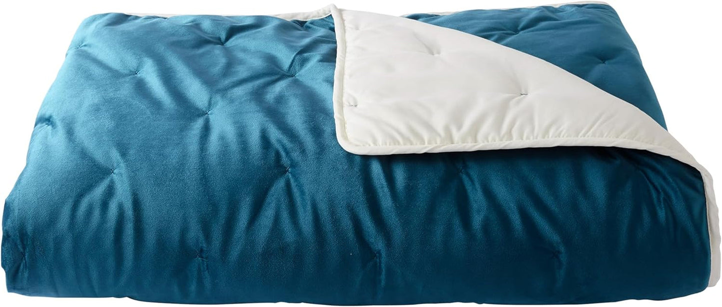 Přikrývka Toison D'Or Denali, 180 cm X 240 cm, páv, modrá Přikrývky a přikrývky Naty Shop