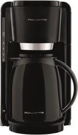 Espresso kávovar Rowenta Adagio, termokarafa z nerezové oceli, udrží kávu horkou až 4 hodiny, kapacita 10–15 šálků, kapacita 1,25 l, vyjímatelný koš na filtr, automatické vypínání, černá, CT3818