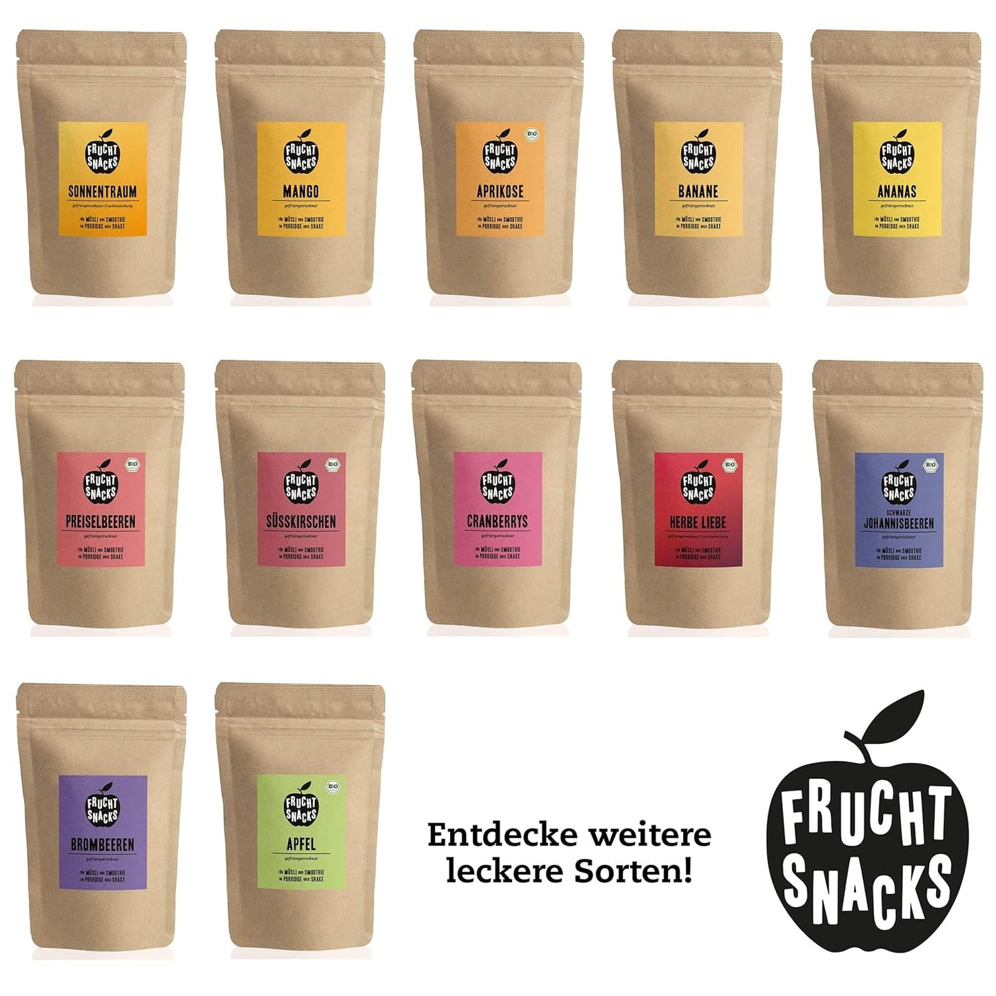 Lyofilizované borůvky: 100 g sušených pěstovaných borůvek na smoothie, müsli, polevu kaší - lyofilizované bobule bez přidaného cukru - NutriPur lyofilizované borůvky Dehydrované produkty Naty Shop