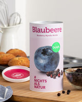 Lyofilizované bio borůvky BUAH® | Lyofilizované bio borůvky bez přidaného cukru | 100% mrazem sušené ovoce (veganské, bez lepku, bez laktózy) | Ideální svačina (140g) Dehydrované produkty Naty Shop