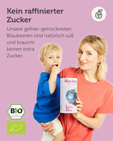 Lyofilizované bio borůvky BUAH® | Lyofilizované bio borůvky bez přidaného cukru | 100% mrazem sušené ovoce (veganské, bez lepku, bez laktózy) | Ideální svačina (140g) Dehydrované produkty Naty Shop