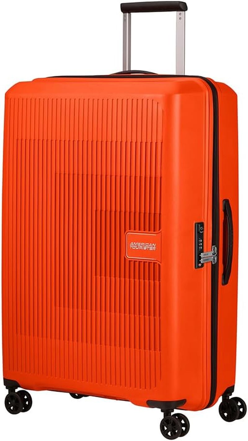 American Tourister Aerostep - Spinner L, rozšiřitelný kufr, 77 cm, 101,5/109 L, oranžová (světle oranžová) Zavazadla a cestovní vybavení Naty Shop