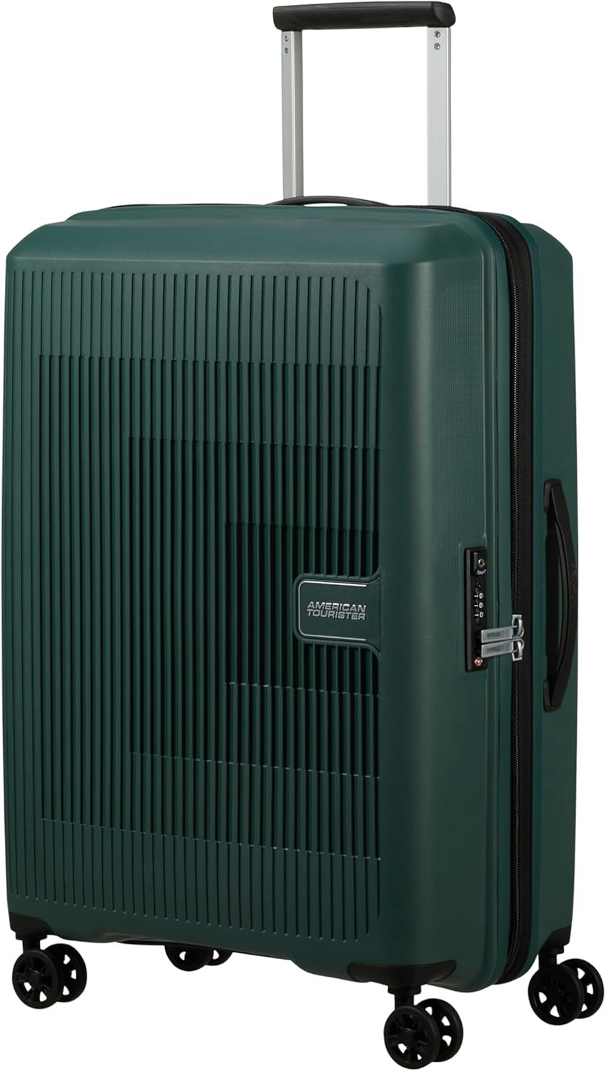 American Tourister Aerostep - Spinner L, Rozšiřitelný kufr, 77 cm, 101,5/109 L, Oranžová (Bright Orange) - Naty Shop