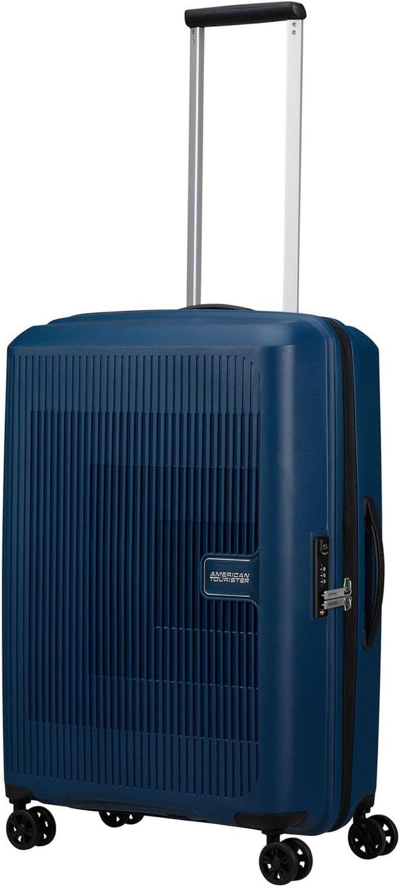 American Tourister Aerostep - Spinner L, rozšiřitelný kufr, 77 cm, 101,5/109 L, oranžová (světle oranžová) Zavazadla a cestovní vybavení Naty Shop modrá (námořnická modř) M (67 cm - 66,5/72,5 l)