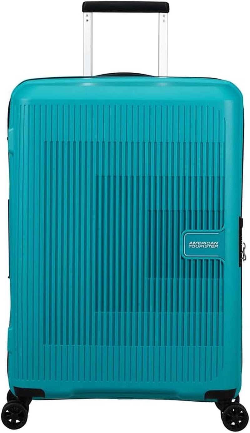 American Tourister Aerostep - Spinner L, rozšiřitelný kufr, 77 cm, 101,5/109 L, oranžová (světle oranžová) Zavazadla a cestovní vybavení Naty Shop tyrkysová (tyrkysová barva) M (67 Cm - 66,5/72,5 l)