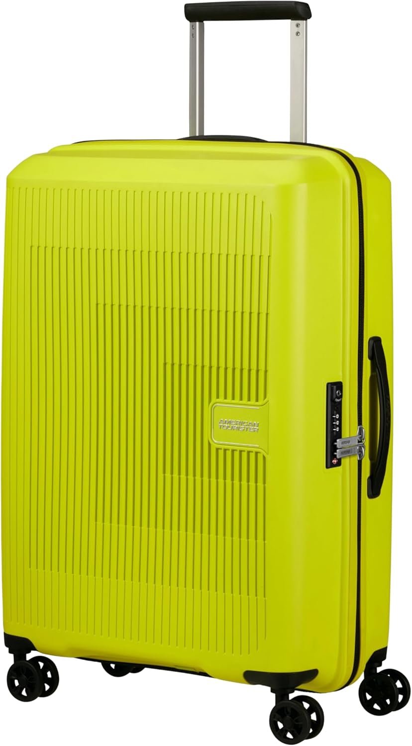 American Tourister Aerostep - Spinner L, rozšiřitelný kufr, 77 cm, 101,5/109 L, oranžová (světle oranžová) Zavazadla a cestovní vybavení Naty Shop Zelená (světle limetková) M (67 cm - 66,5/72,5 l)