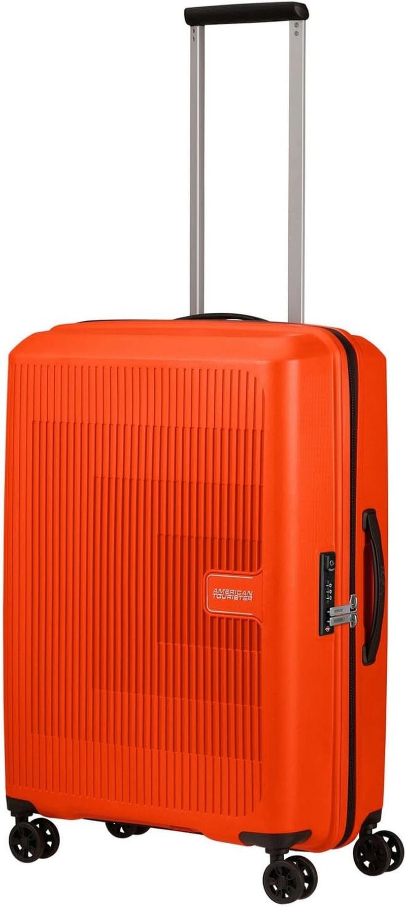American Tourister Aerostep - Spinner L, rozšiřitelný kufr, 77 cm, 101,5/109 L, Oranžová (Bright Orange) Zavazadla a cestovní vybavení Naty Shop Orange (Bright Orange) M (67 Cm - 66,5/72,5 L)