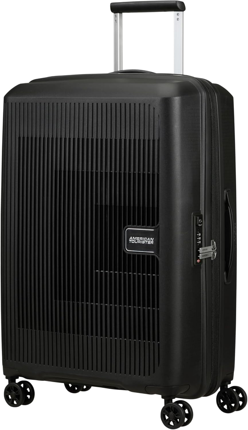 American Tourister Aerostep - Spinner L, rozšiřitelný kufr, 77 cm, 101,5/109 L, oranžová (světle oranžová) Zavazadla a cestovní vybavení Naty Shop černá (černá) M (67 cm - 66,5/72,5 l)
