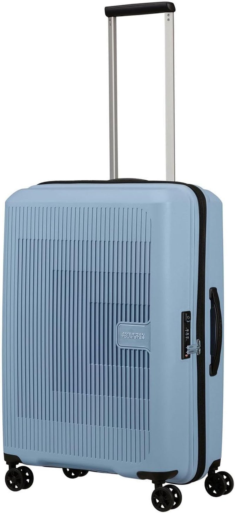American Tourister Aerostep - Spinner L, rozšiřitelný kufr, 77 cm, 101,5/109 L, oranžová (světle oranžová) Zavazadla a cestovní vybavení Naty Shop šedá (Soho Grey) M (67 cm - 66,5/72,5 L)