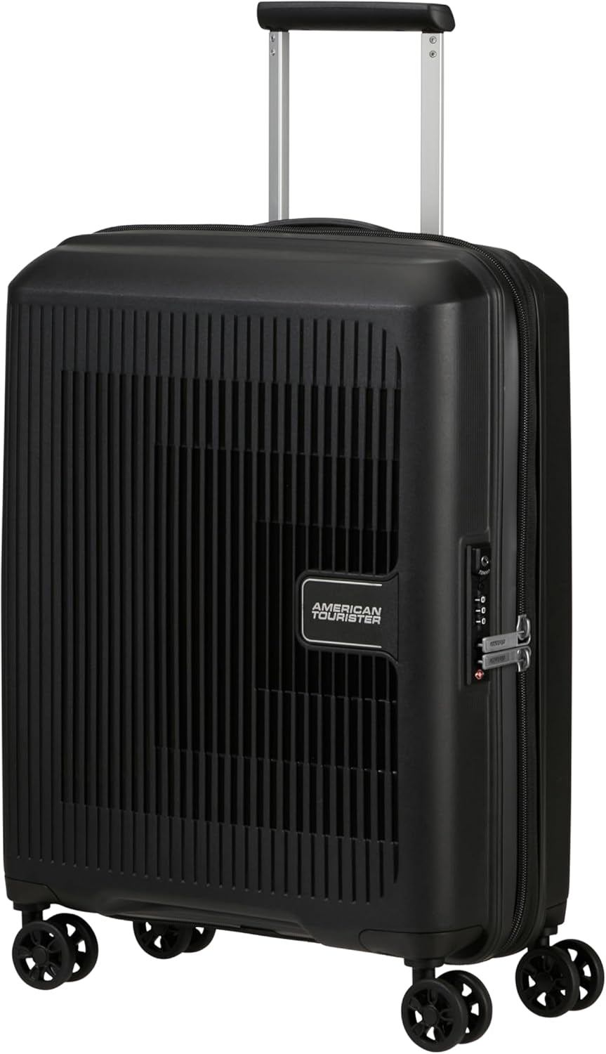 American Tourister Aerostep - Spinner L, rozšiřitelný kufr, 77 cm, 101,5/109 L, oranžová (světle oranžová) Zavazadla a cestovní vybavení Naty Shop černá (černá) S (55 cm - 36/40 L)