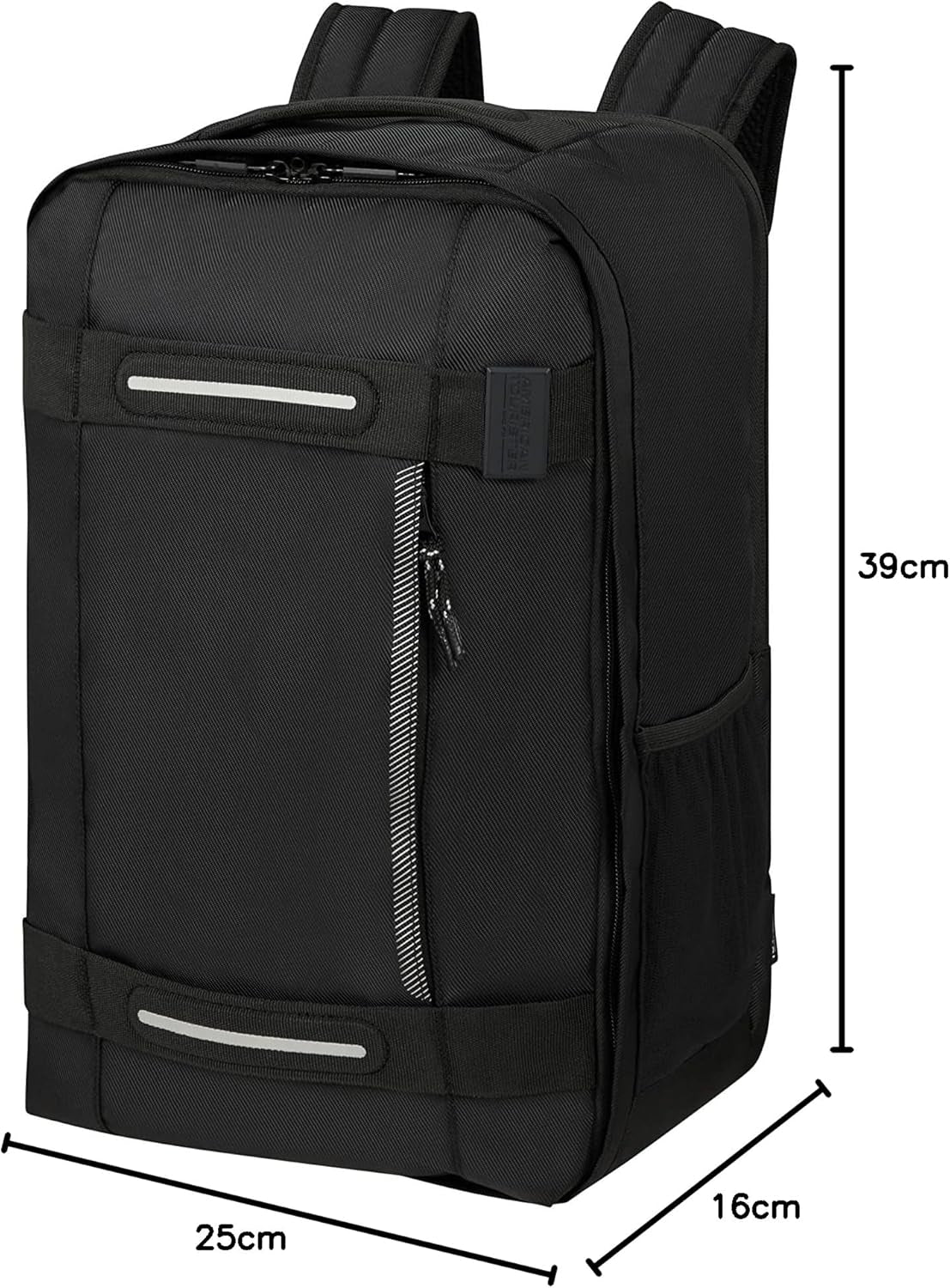 American Tourister Urban Track - podsedlová kabelka Ryanair, 25 x 20 x 40 cm, 24,5 L, černá (Asphalt Black) Zavazadla a cestovní potřeby Naty Shop