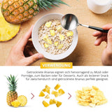 Lyofilizovaný ananas 250g, velké kousky, lyofilizované ovoce na plátky, neslazené, ovocné kousky ananasu, sušený ananas Dehydrované produkty Naty Shop