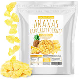 Lyofilizovaný ananas 250g, velké kousky, lyofilizované ovoce na plátky, neslazené, ovocné kousky ananasu, sušený ananas Dehydrované produkty Naty Shop Výchozí název