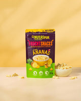 Lyofilizovaný ananas BITS 100g velké kousky do smoothie bowl, müsli, kaše - lyofilizované ovoce bez přidaného cukru - sušený ananas - ovoce od NutriPur Dehydratované produkty Naty Shop
