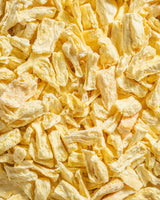 Lyofilizovaný ananas BITS 100g velké kousky do smoothie bowl, müsli, kaše - lyofilizované ovoce bez přidaného cukru - sušený ananas - ovoce od NutriPur Dehydratované produkty Naty Shop