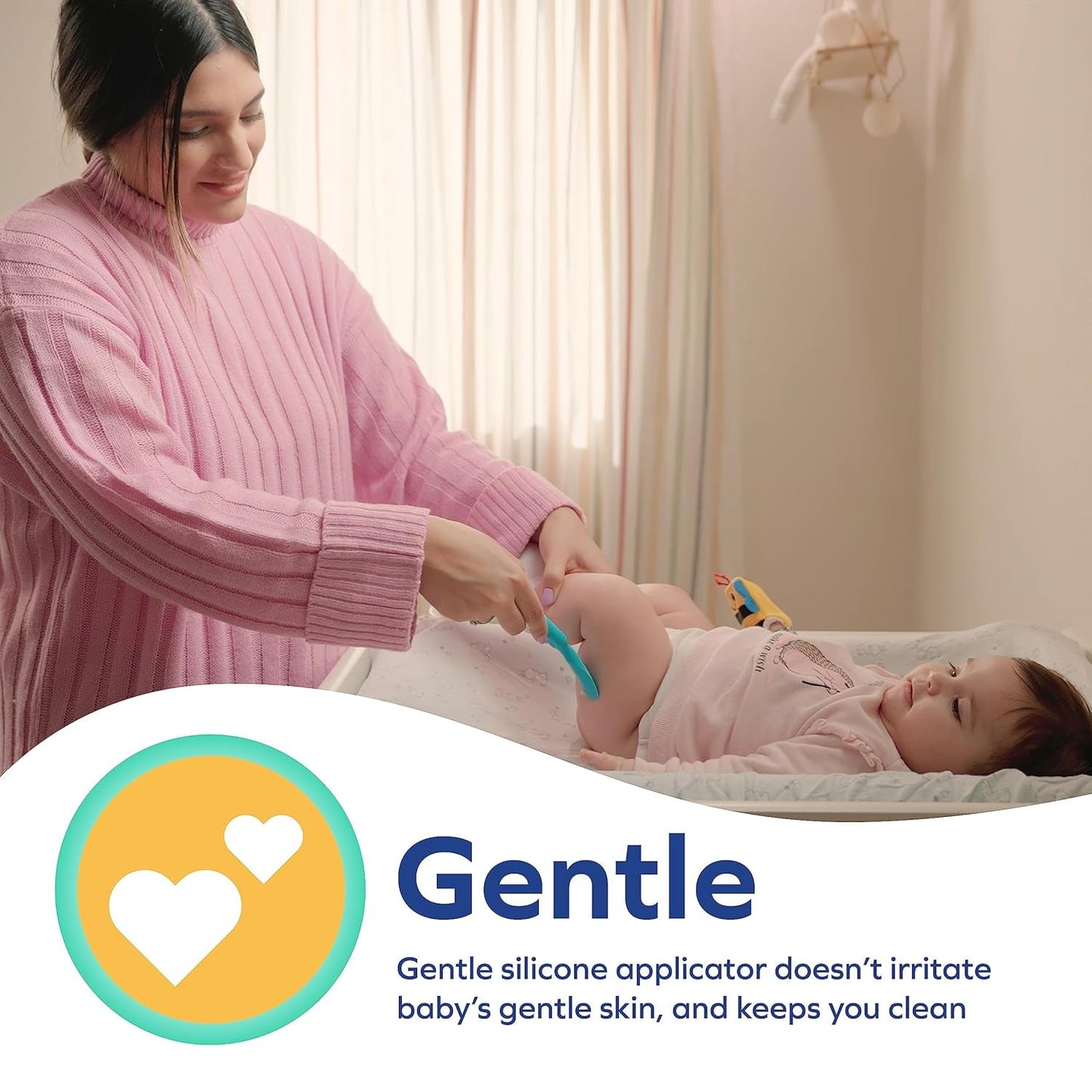 Nuby aplikátor krému na plenky - špachtle na vyrážky | včetně cestovního pouzdra | vhodné od narození Děti - Koupel a péče o pleť Naty Shop