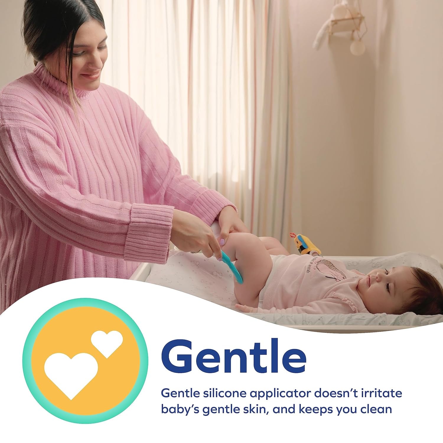 Nuby aplikátor krému na plenky - špachtle na vyrážky | včetně cestovního pouzdra | vhodné od narození Děti - Koupel a péče o pleť Naty Shop