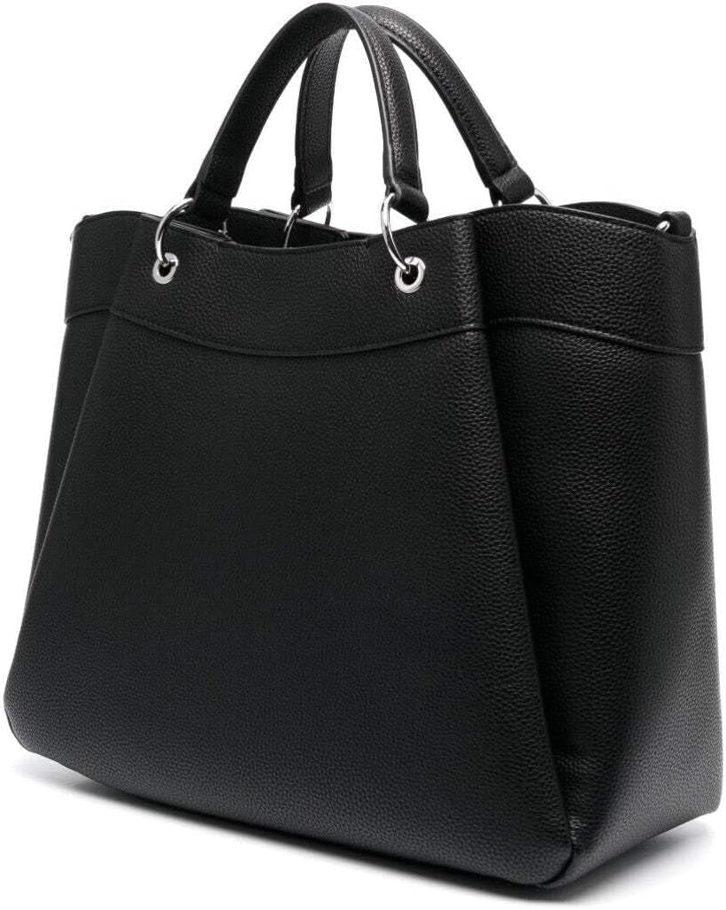 Armani Exchange Essential for Women, Wave, Silver Printed Logo Shopping L Bags Women Naty Shop
