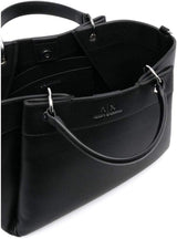 Armani Exchange Essential for Women, Wave, Silver Printed Logo Shopping L Bags Women Naty Shop Black