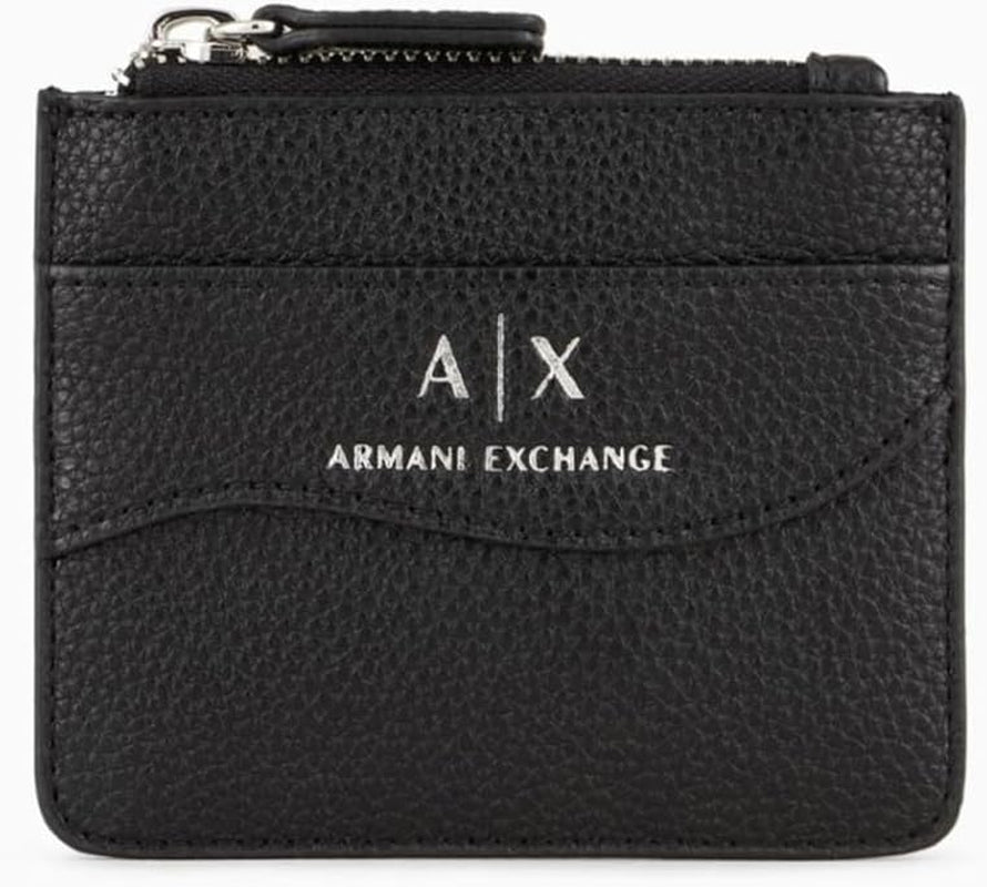 Armani Exchange Small Dámský pásek na zapínání na kreditní pásek Cestovní příslušenství-obálka Držák karty Černá Peněženka Dámská Naty Shop Černá Jedna velikost pro všechny