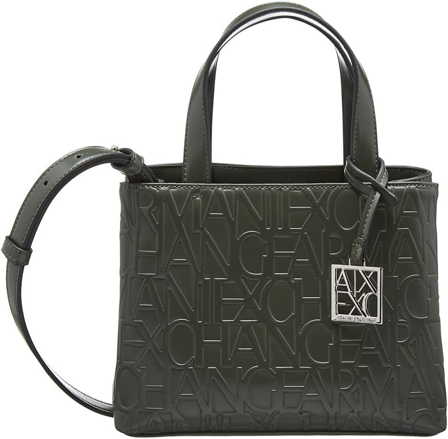 Armani Exchange Ladies Liz Small Open Shopping Bags Women Naty Shop Military green