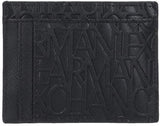 Armani Exchange Pánské Essential Ivan SLG, logo All Over Elegantní a funkční držák kreditních karet, Nero Wallet Men Naty Shop