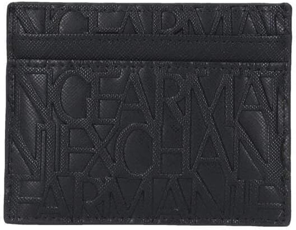 Pánská peněženka Armani Exchange Essential Ivan SLG, logo All Over Elegantní a funkční držák na kreditní karty, Pánská peněženka Nero Naty Shop Nero One Size Fits All