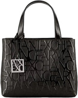 Armani Exchange Dámské Liz Malé otevřené nákupní tašky Dámské Naty Shop Patent Black S
