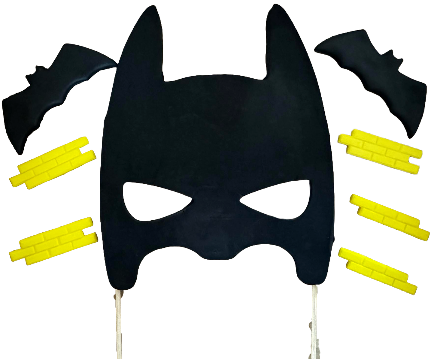 Sada 8 ks jedlých cukrových dekorací, Batman Sugar Paste Decorations Naty Shop