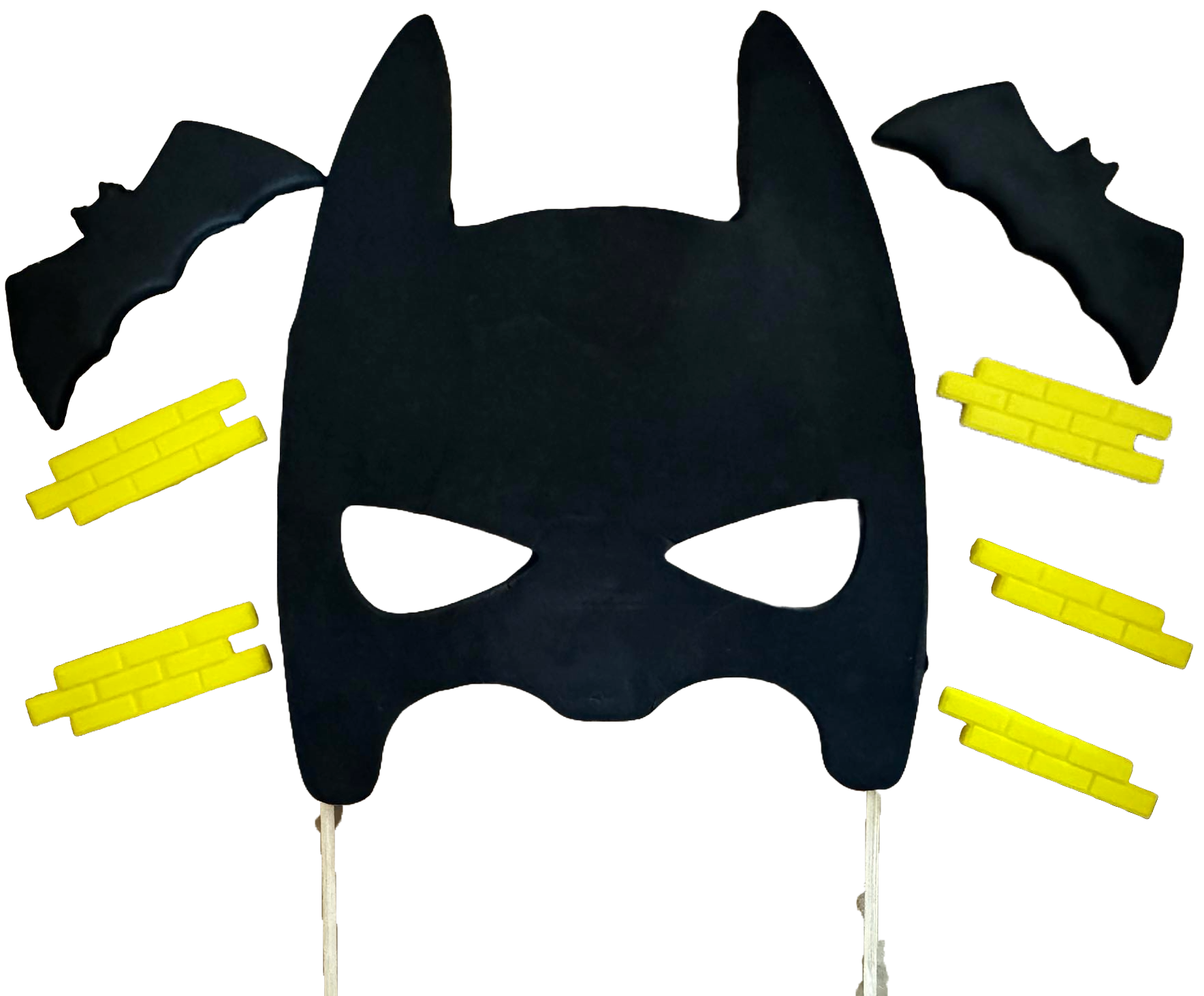 Sada 8 ks jedlých cukrových dekorací, Batman Sugar Paste Decorations Naty Shop