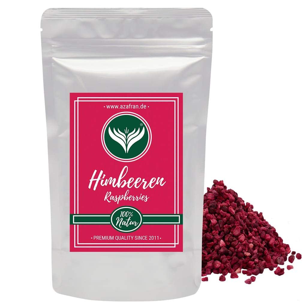Azafran malina - lyofilizované kousky malin 250g Naty Shop dehydratované produkty 250G (1 balení)