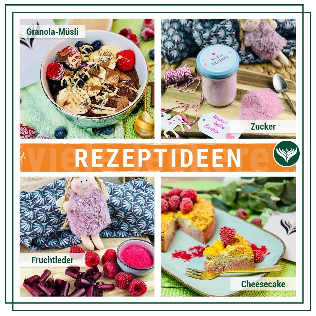 Azafran malina - lyofilizované kousky malin 250g Dehydrované produkty Naty Shop