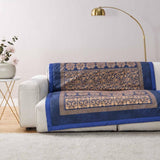 BASSETTI károvaná bavlna TORCELLO barva DARK BLUE B1 velikost 135X190 Přikrývky a přikrývky Naty Shop