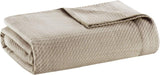 Madison Park 100% egyptská bavlna Prodyšná pohodlná deka Premium úplet Luxusní sezónní lehký potah na postel Pohovka Pohovka Full/Queen Bed Rose Naty Shop Khaki King přikrývky a přikrývky