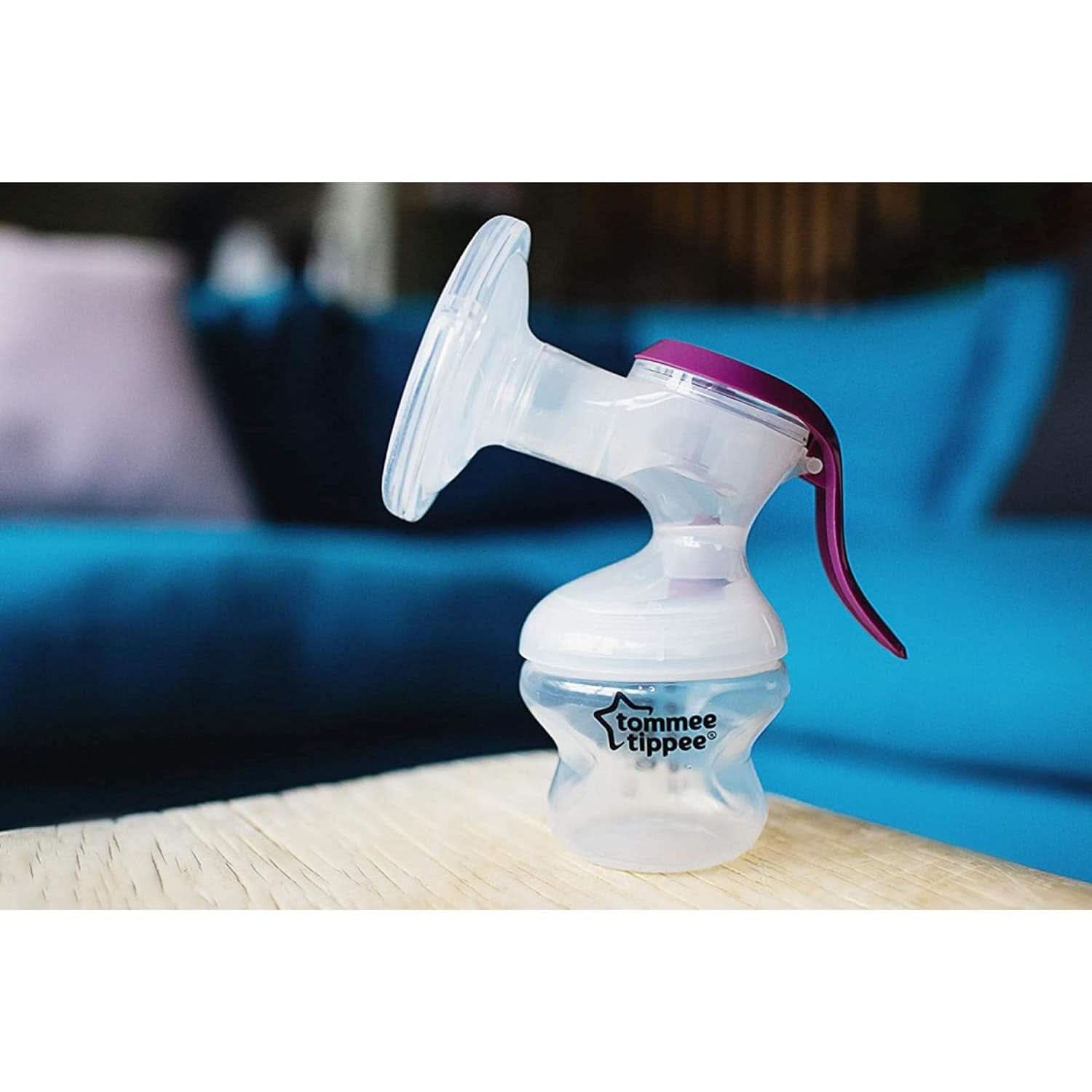 Tommee Tippee "Made for Me" Manuální odsávačka mateřského mléka, ergonomická rukojeť, bez BPA, průhledná Příslušenství Potraviny a kojení Bebe Naty Shop