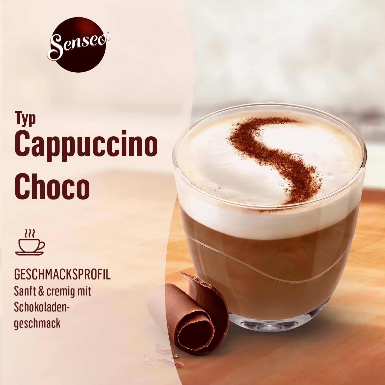 Senseo Pads Cappuccino Choco, 5 x 8 Getränke, 40 kaffeepadů