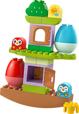 LEGO DUPLO strom na balancování a skládání, vývojová hračka, stavebnice pro děti od 18 měsíců, kreativní hračka pro děti, vzdělávací hračka se 2 hračkami ptáčky 10440 Stavebnice Besuche den LEGO-Store