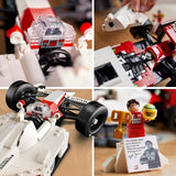 Stavebnice LEGO Icons Mclaren MP4/4 a Ayrton Senna, sada závodního auta F1 pro dospělé s minifigurkou závodníka, sběratelská, tip na dárek pro muže, ženy, on a ona 10330 stavebnic Besuche den LEGO-Store